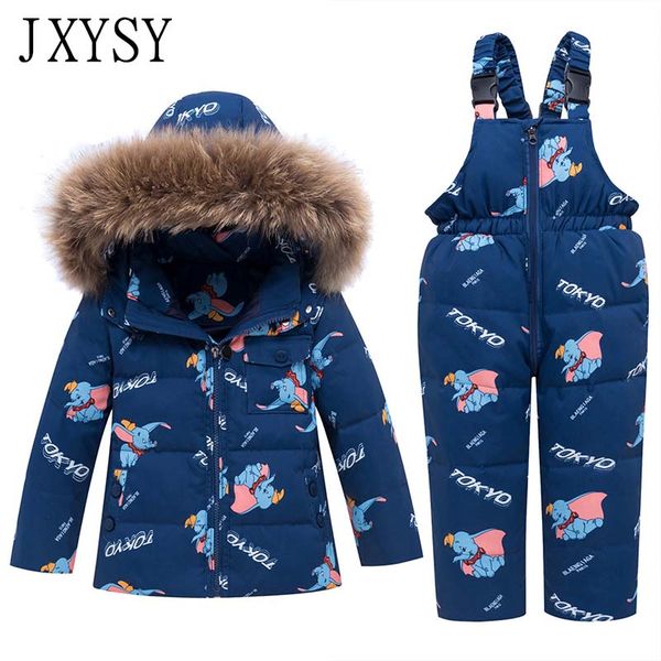 

30 winter kids детский зимний комбинезон детская одежда set 90% duck вниз теплый капюшоном parka младенцев мальчиков куртка для девочек пал, Blue;gray