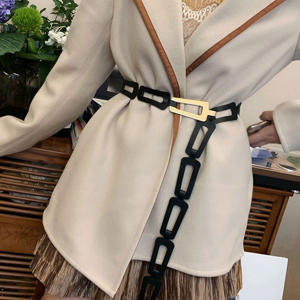 

2020 belts women genuine leather adjustable long belt waist fashion ceinture femme waistband, Black;brown