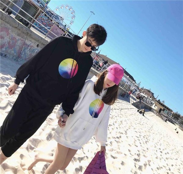 

brand fashion design couple's hoodies winter autumn casual hoodie streetwear hip-hop hoodies luxury hoodie, Black