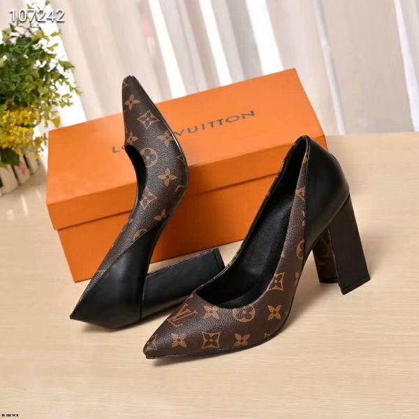 

20mm new women's ladies pumps shoes lady slip-on middle heels gladiator fashion dress party pumps shoes, Black