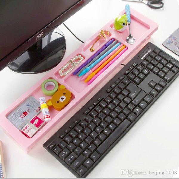 

multi-functional office storage rack shelf computer deskkeyboard shelf platform anti dust province space arrangement in stock 010265