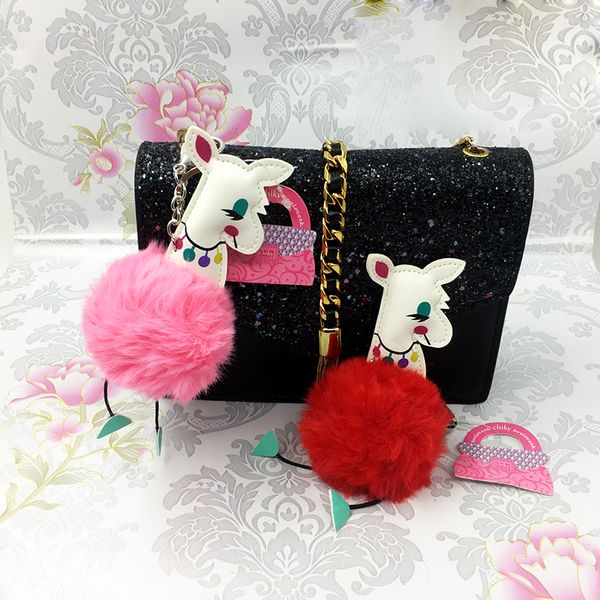 

simulation alpaca plush keychain stuffed animal model bag car decoration activity party children gifts promotional novelties