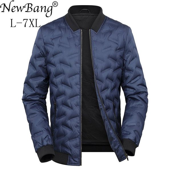 

newbang марка 6xl 7xl plus мужчины мода вниз пальто мужчины пуховик мужчин зимнем толстый теплый ветровка перо куртка, Black