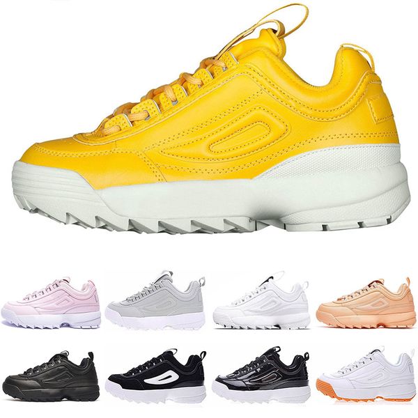 

fila scarpe 2019 Новый Disruptors II тройной белый черный серый розовый женщины мужчины специальный раздел спортивные кроссовки увеличение повседневная обувь для бега Eur36-44