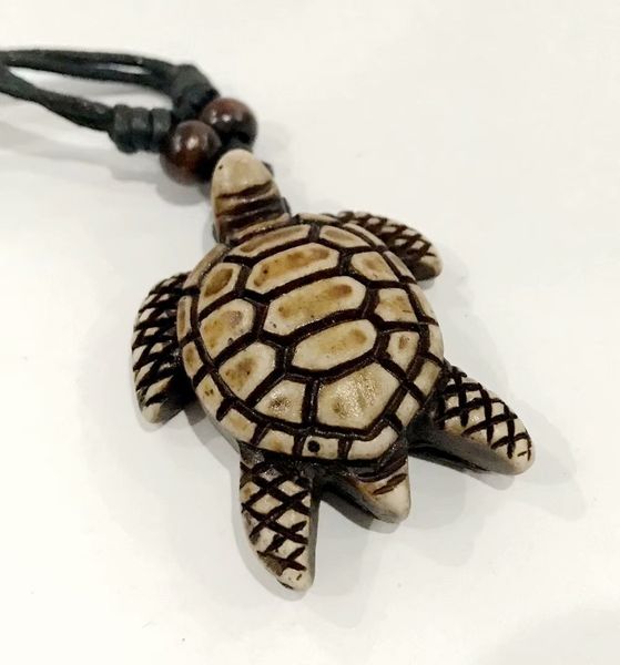 

yqtdmy 5 pcs classic handmade yak bone tortoise necklace, Silver
