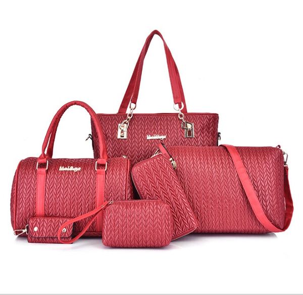 

женская сумка женская мода сумки следует ли большой емкости pu кожа сумка a whole new set болса feminina