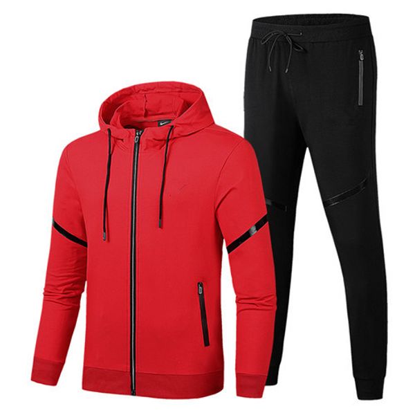 

just do buy it mens designer tracksuits man tracksuit sport brand long hoodies pants suits 6 colors, Gray