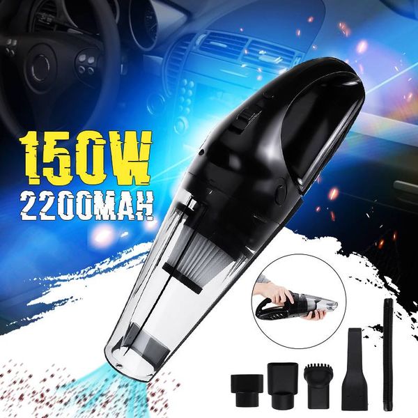 

120w car vacuum cleaner wireless usb portable vacuum cleaner handheld 12v mini wet/dry dual use for car home pet hair