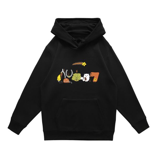 

men's hoodies sweatshirts cartoon cat hoodies sweatshirts men's pullover casual male sweatshirt, Black