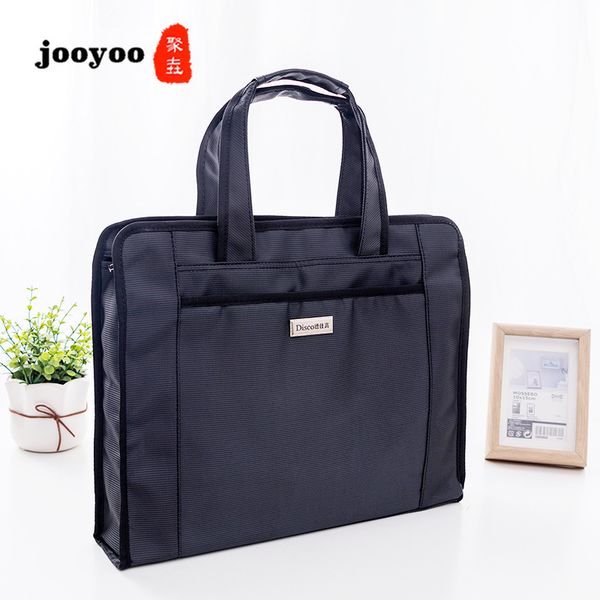 

new men's business oxford canvas document bag large capacity multi-briefcase office meeting bag for men and women