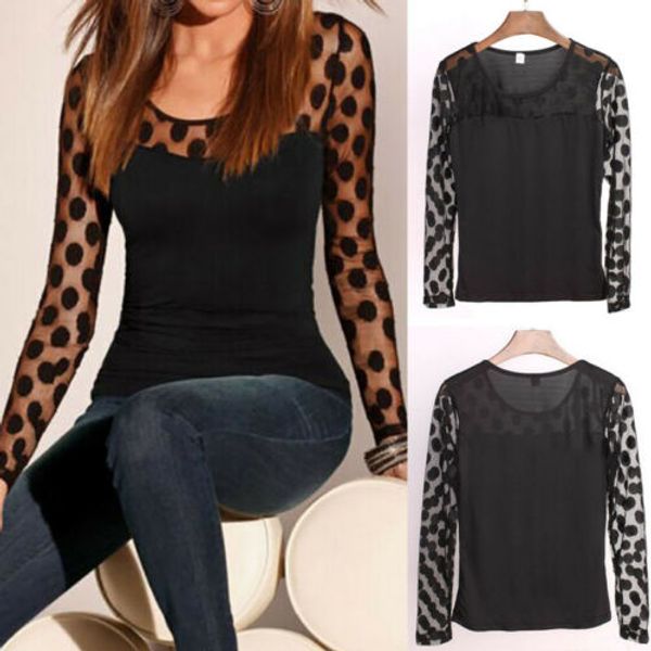

new arrival ladies mesh lace hook flower lace long sleeve loose retro short pullover blouse shirts women fashion suits, White
