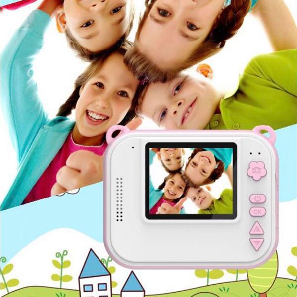 

new arrival 2 inch diy instant digital mini camera child camera automatically print black and white ps kids christmas gifts t200401