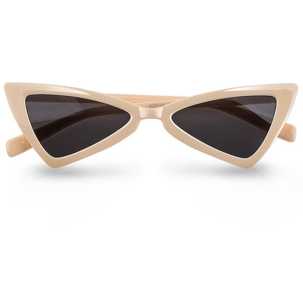 

vintage cateye sun glasses uv400 female small triangle eyeglasses butterfly glasses cat eye sunglasses women, White;black