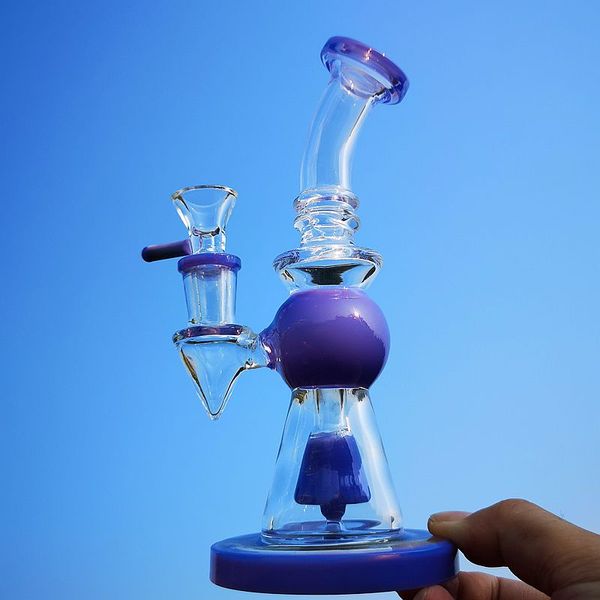 Piccolo bong in vetro inebriante con percolatore dritto Dab Oil Rig Mini rig Bong colorati per pipa ad acqua con ciotola in vetro XL275