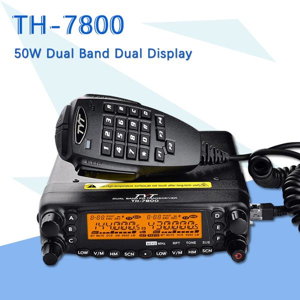 

Dual Band TYT TH-7800 Радио Блок USB Кабель для программирования 50W LCD Dual Display Автовозы AM / FM-ра