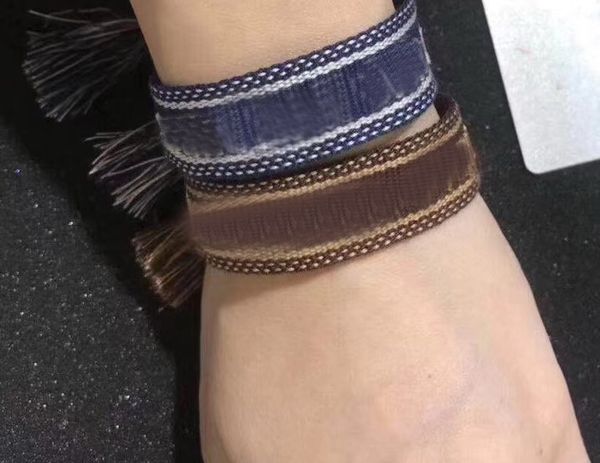 

2019 Новый Хлопок тканые Письмо Вышивка кисточкой браслет Браслет на шнуровке Регу