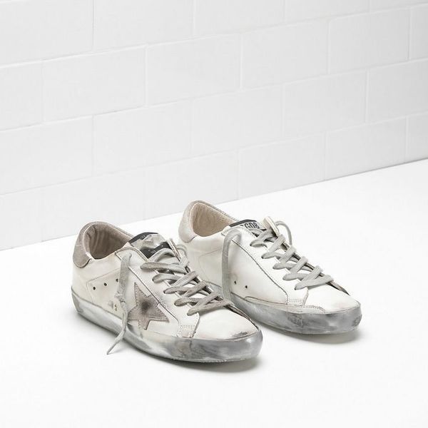 

italy deluxe brand white golden superstar goose sneakers retro do-old dirty shoes 2019 men and women flat sport casual shoes 36-45 13, Black