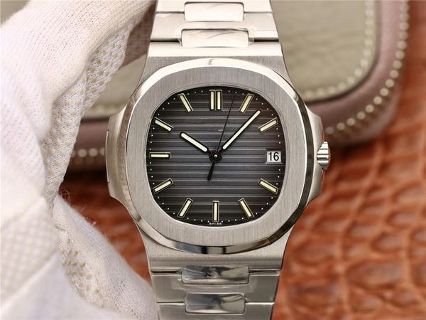 

pf 5711 montre de luxe waterproof and sweat resistant precision steel watchband cal.324 automatic movement watches designer watches, Slivery;brown