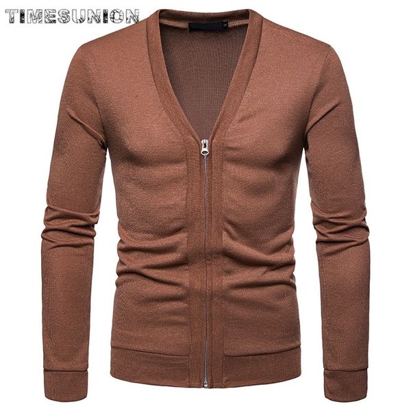 

2020 new thin new fashion brand sweater for mens cardigan slim fit zipper knitwear warm casual clothing men, White;black