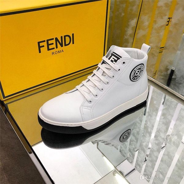 

19wn мода кроссовки мужчины холст обувь высокий топ мужской бренд обувь мужская повседневная обувь мода черный кроссовки yecq3, Black