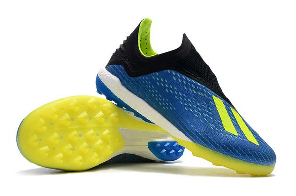 

boutique 2019 x 19+ fg football boots skeletalweave x tango 18+ tf/fg men soccer shoes indoor/outdoor blue yellow soccer shoes
