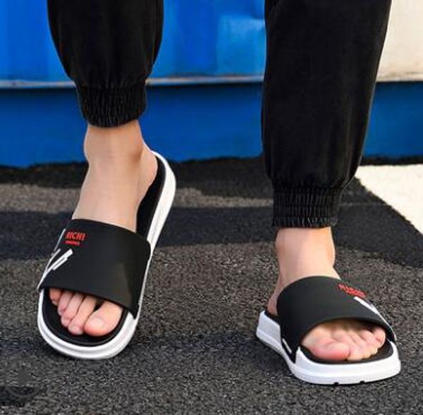 

fashion 2019 13 black lightweight men shoes solid color men big size classic slipper cs09