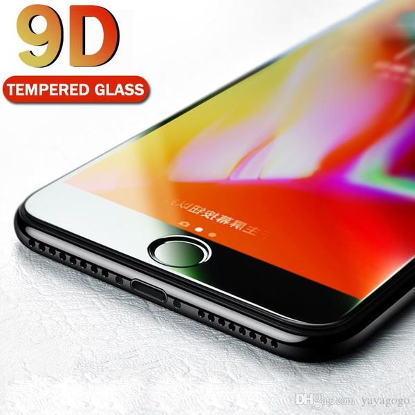 

wholesale 9d protective glass for iphone 7 screen protector iphone 8 xr xs xs max tempered glass on iphone x 6 6s 7 8 plus xs glass