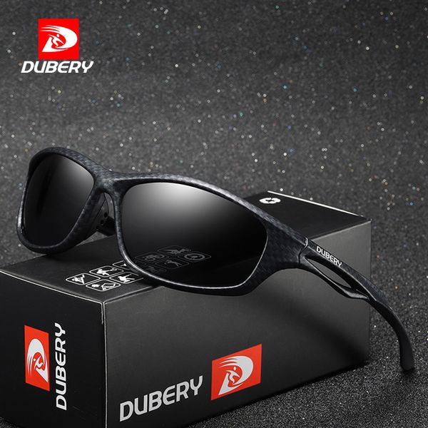 

dubery brand design men's glasses polarized sunglasses driving shades male sun glasses for men summer mirror goggle uv400, White;black