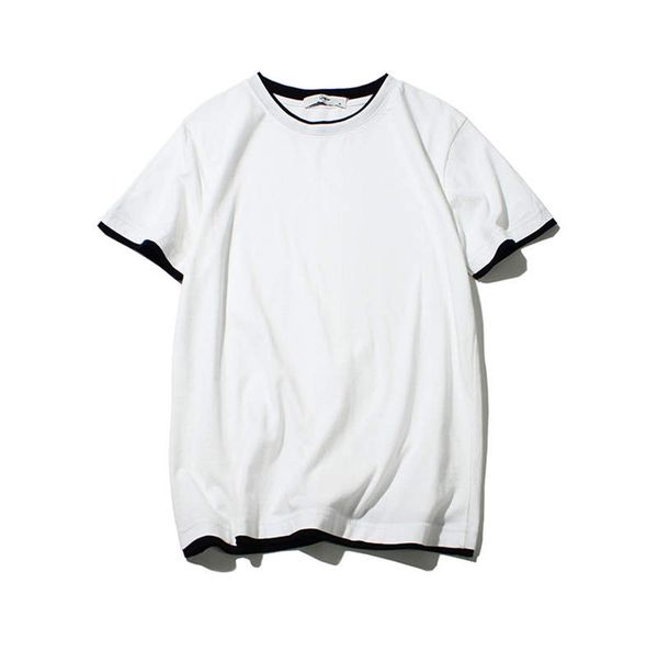 

mens designer t shirts mens simple bottoming shirt homme crew neck solid color shirts mens casual clothing, White;black