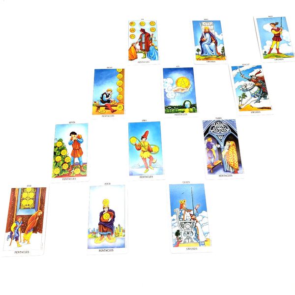 

78pcs english tarot bright knight tarot deck catan party games entertainment family entertainment