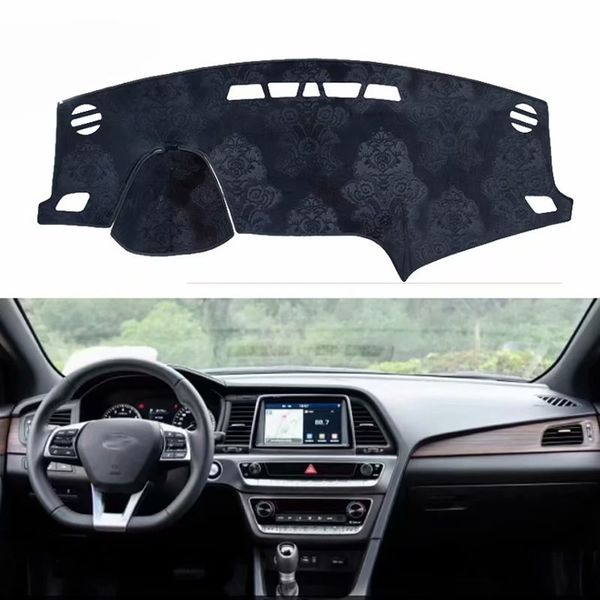 

for sonata 2015 2016 2017 2018 2019 flannel dashmats dashboard covers dash pad car mat carpet accessories styling