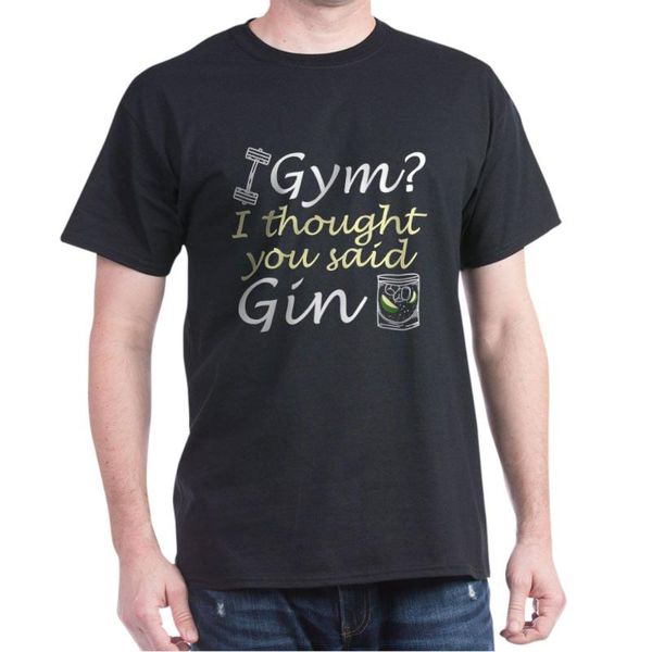 

i thought you said gin t-shirt funny, White;black