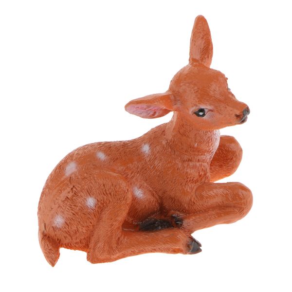 

творческие подарки сказочный сад смола ремесленного мини deer фигурка micro пейзаж главная украшение