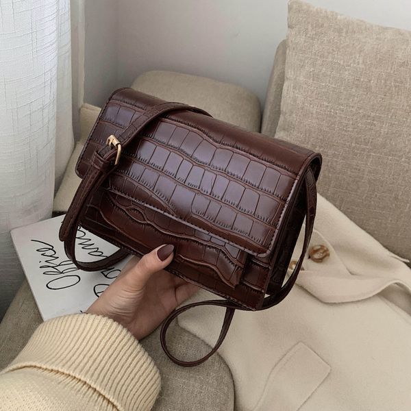 

new 2020 mini stone pattern pu leather crossbody bags for women shoulder messenger bag female travel handbags purses small