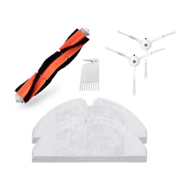 

2pcs side brush + main brush + 2pcs mop cloths suitable for roborock robot vacuum cleaner spare parts kits
