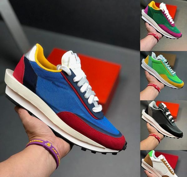 

official sacai ldv waffle daybreak trainers shoes for men women daybreak maize orange blazer mid dunk running shoes 36-45, Black