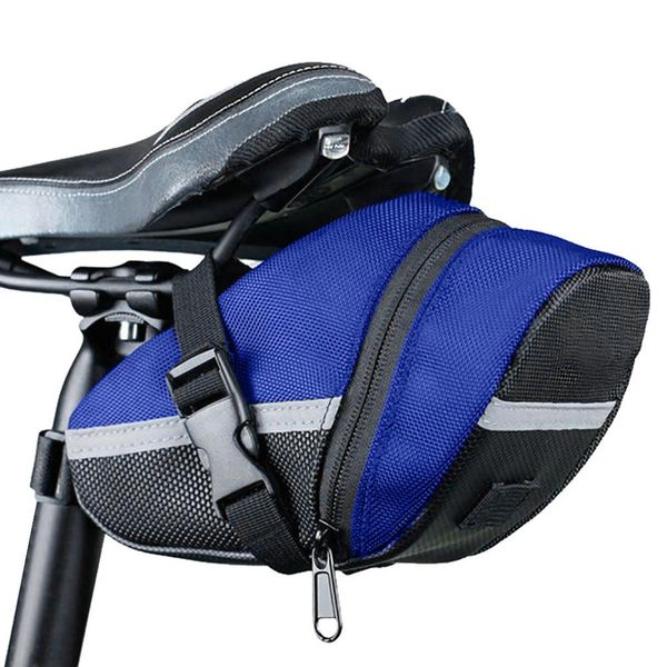 

2019 bicycle bike waterproof storage saddle bag seat cycling tail rear pouch accessory kit tool safety cushion bag dropship #050