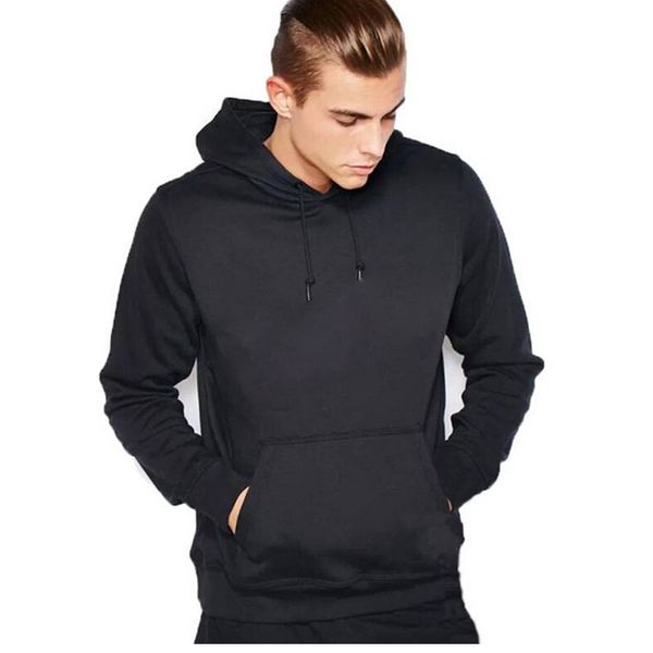 

new 2016 fashion mens hoodies and sweatshirts autumn winter lovers casual with a hood jacket men's coat, Black