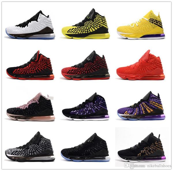 

new lebron 17 lebron xvii kids basketball shoes for sale james 17 trainers sneakers lbj sports outdoor shoes, Black