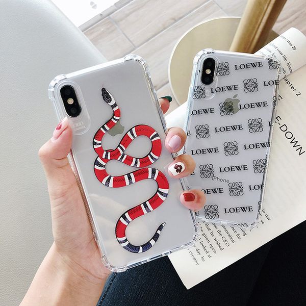 

Clear cover for iphone x ca e 7 7plu tpu back cover for iphone x xr max 8 8plu luxury fa hion de igner phone ca e drop hipping