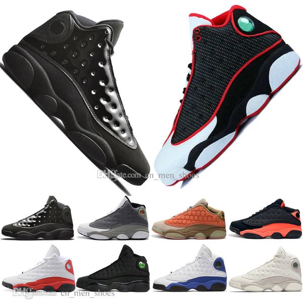 

13 13s cap and gown terracotta blush mens basketball shoes chicago cat black infrared flints bred men sports sneakers designer eur 36-47