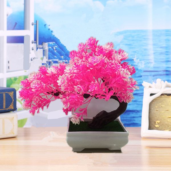 

artificial bonsai plant simulated potted tree office desk table decorations