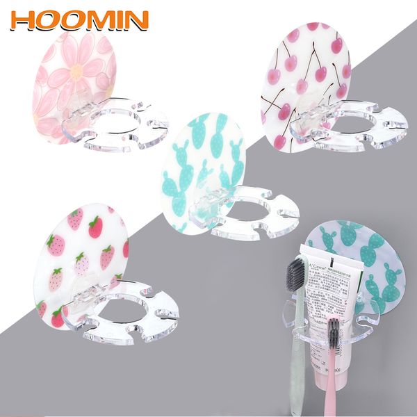 

hoomin пластиковый держатель зубной щетки бритвы зубная щетка диспенсер организатор зубная паста хранения стойку punch-бесплатно аксессуары