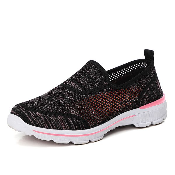 

sneakers women 2019 summer mesh lightweight breathable couple shoes fashion large sizes casual shoes soft men jogging new, Black