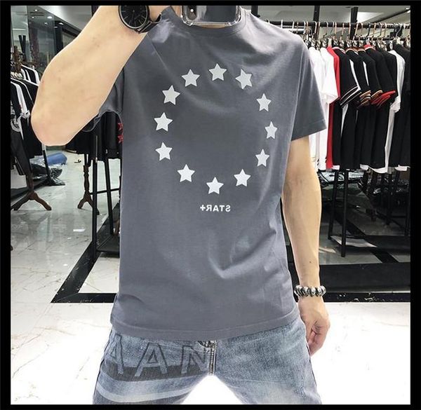 

t shirt tees plus size mens t shirt cotton soft men designer t shirts black gray blue, White;black