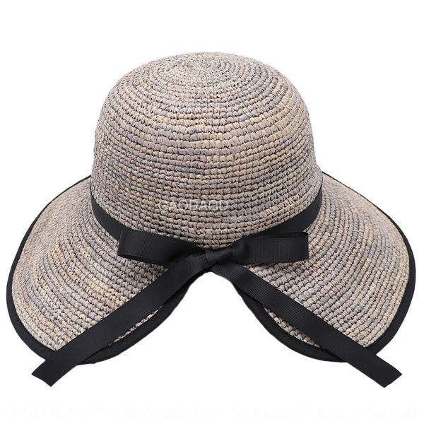 

charafei леди вс рука крюк солома соломы раскол бассейн шляпа путешествие вс шляпа, Blue;gray