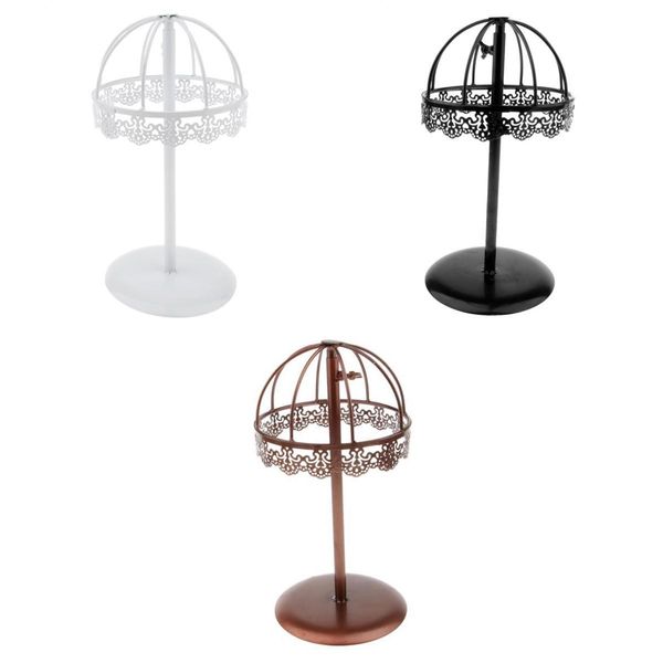 

vintage design metal hat rack cap wig holder standing displayer 3pcs