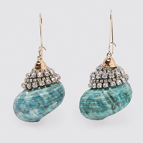 

лучшие леди богемия раковина подвески серьги для женщин лето пляжная вечеринка подарки 3 цвета стеклянные ряды падение серьги новые оптовые, Silver