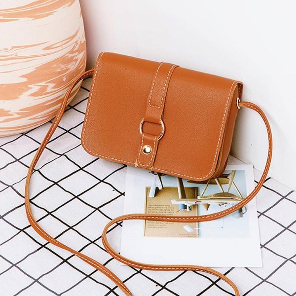 

molave handbags fashion women pure color leisure hasp leather crossbody bag shoulder bag mobile phone handbags luxury jun5