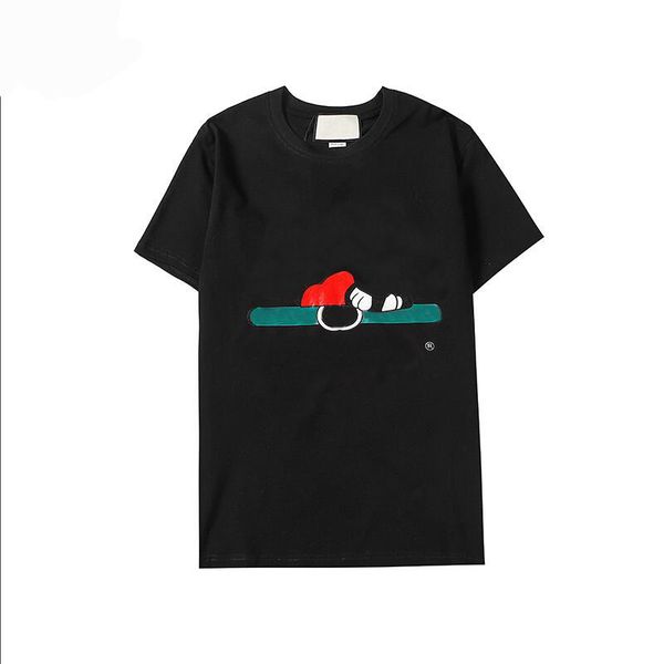 

20ss сделано в италии футболка мужчины летние дизайнерские футболки с буквами напечатано улице носить роскошные коротким рукавом мода женска, White;black